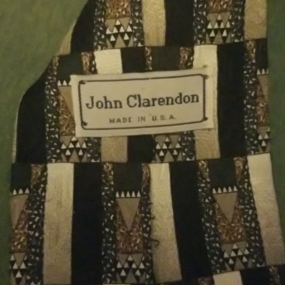 JOHN CLARENDON Silk Tie - Picture 3 of 5